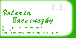 valeria bacsinszky business card